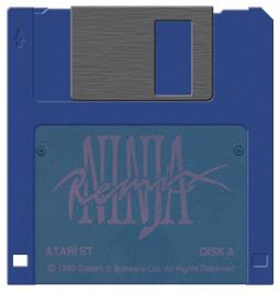 Artwork on the Disc for Ninja Remix on the Atari ST.