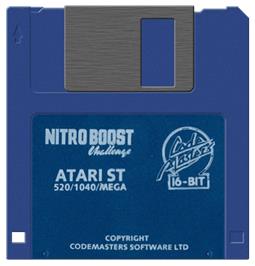 Artwork on the Disc for Nitro Boost Challenge on the Atari ST.