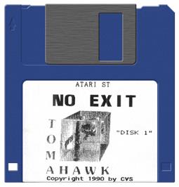 Artwork on the Disc for No Exit on the Atari ST.