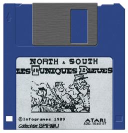 Artwork on the Disc for North And South on the Atari ST.