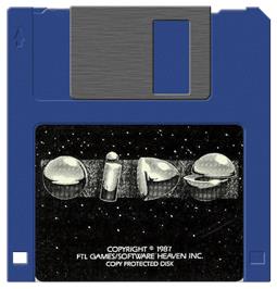 Artwork on the Disc for Oids on the Atari ST.
