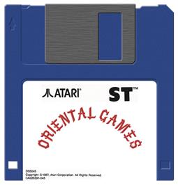 Artwork on the Disc for Oriental Games on the Atari ST.