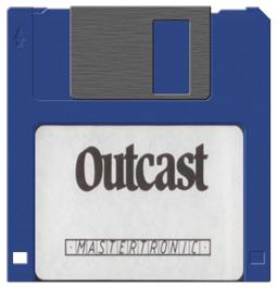 Artwork on the Disc for Outcast on the Atari ST.