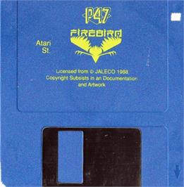Artwork on the Disc for P47 Thunderbolt on the Atari ST.