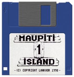 Artwork on the Disc for Pacific Islands on the Atari ST.