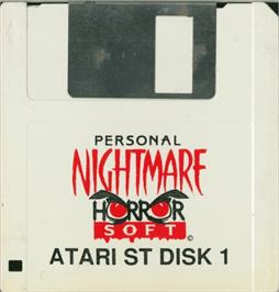 Artwork on the Disc for Personal Nightmare on the Atari ST.