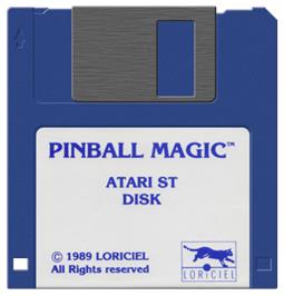 Artwork on the Disc for Pinball Magic on the Atari ST.
