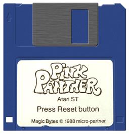 Artwork on the Disc for Pink Panther on the Atari ST.