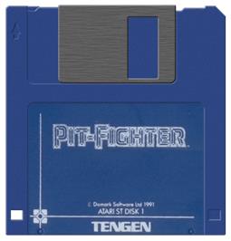 Artwork on the Disc for Pit-Fighter on the Atari ST.