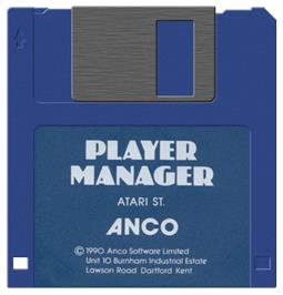Artwork on the Disc for Player Manager on the Atari ST.