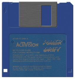 Artwork on the Disc for Power Drift on the Atari ST.