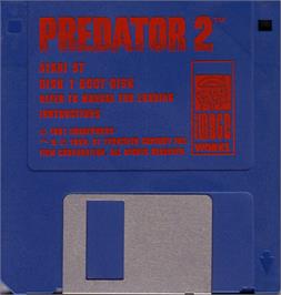 Artwork on the Disc for Predator 2 on the Atari ST.