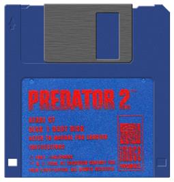 Artwork on the Disc for Predator 2 on the Atari ST.