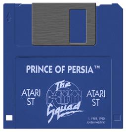 Artwork on the Disc for Prince Of Persia on the Atari ST.