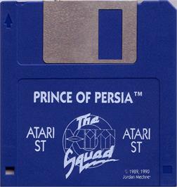 Artwork on the Disc for Prince of Persia on the Atari ST.