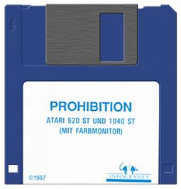 Artwork on the Disc for Prohibition on the Atari ST.