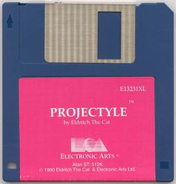 Artwork on the Disc for Projectyle on the Atari ST.