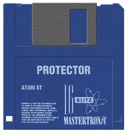 Artwork on the Disc for Protector on the Atari ST.