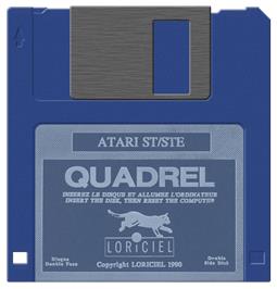 Artwork on the Disc for Quadrel on the Atari ST.