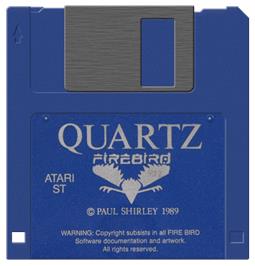 Artwork on the Disc for Quartz on the Atari ST.