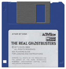 Artwork on the Disc for Real Ghostbusters, The on the Atari ST.