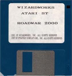 Artwork on the Disc for Roadwar 2000 on the Atari ST.