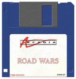Artwork on the Disc for Roadwars on the Atari ST.