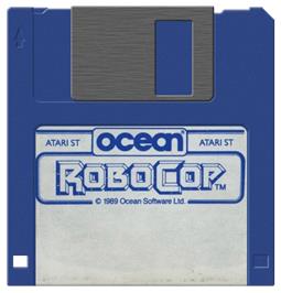 Artwork on the Disc for Robocop on the Atari ST.