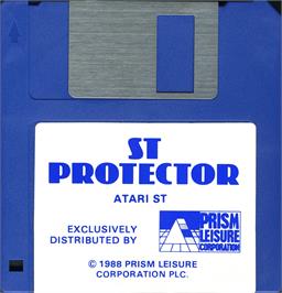 Artwork on the Disc for ST Protector on the Atari ST.
