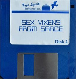 Artwork on the Disc for Sex Vixens from Space on the Atari ST.