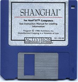 Artwork on the Disc for Shanghai on the Atari ST.