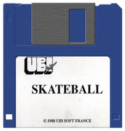 Artwork on the Disc for Skateball on the Atari ST.