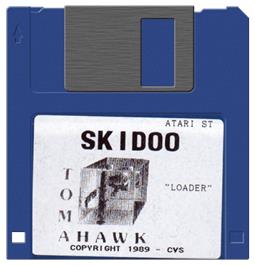 Artwork on the Disc for Skidoo on the Atari ST.