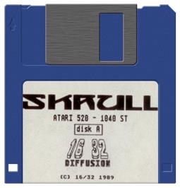 Artwork on the Disc for Skrull on the Atari ST.