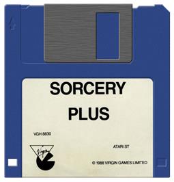 Artwork on the Disc for Sorcery Plus on the Atari ST.