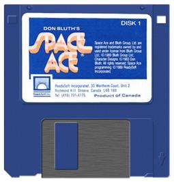 Artwork on the Disc for Space Ace (1989) on the Atari ST.