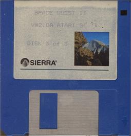 Artwork on the Disc for Space Quest 2 - Chapter 2 - Vohaul's Revenge on the Atari ST.