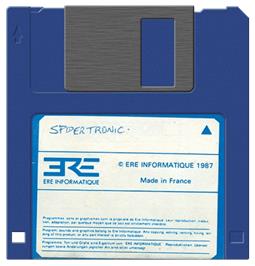 Artwork on the Disc for Spidertronic on the Atari ST.