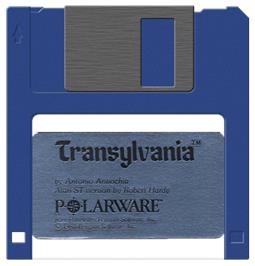 Artwork on the Disc for Spike in Transilvania on the Atari ST.