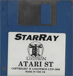 Artwork on the Disc for StarRay on the Atari ST.