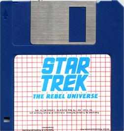 Artwork on the Disc for Star Trek The Rebel Universe on the Atari ST.