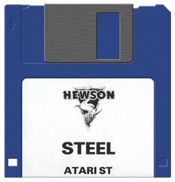 Artwork on the Disc for Steel on the Atari ST.