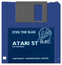 Artwork on the Disc for Steg the Slug on the Atari ST.