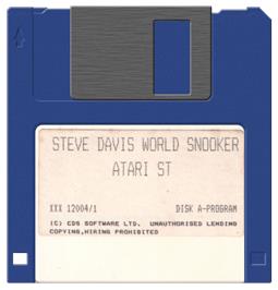Artwork on the Disc for Steve Davis World Snooker on the Atari ST.