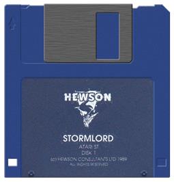 Artwork on the Disc for Stormlord on the Atari ST.