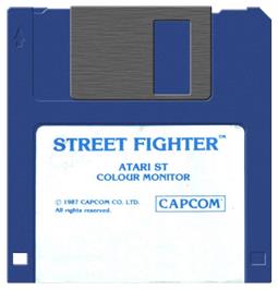 Artwork on the Disc for Street Fighter on the Atari ST.