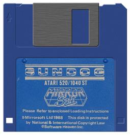 Artwork on the Disc for SunDog: Frozen Legacy on the Atari ST.