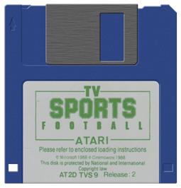 Artwork on the Disc for TV Sports Football on the Atari ST.