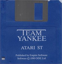 Artwork on the Disc for Team Yankee on the Atari ST.