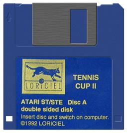 Artwork on the Disc for Tennis Cup 2 on the Atari ST.